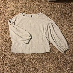 Grey Cropped Sweater‼️